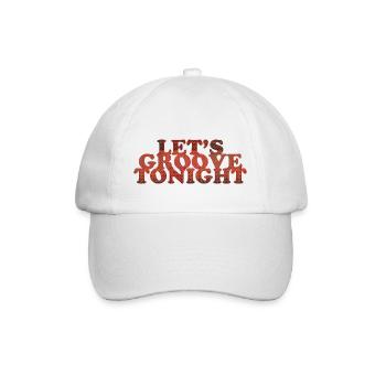 Let's groove tonight - Baseballkappe - Weiß/Weiß - Vorne
