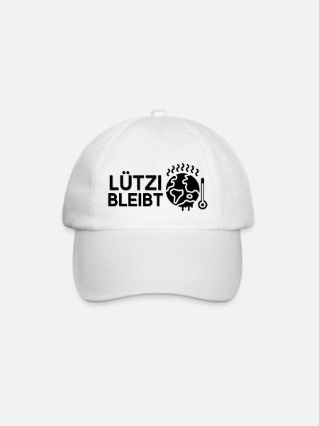 Lützi Bleibt | Lützerath Klimaschutz Design - Baseballkappe - Weiß/Weiß