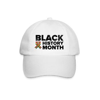 Black History Month - Baseballkappe - Weiß/Weiß - Vorne