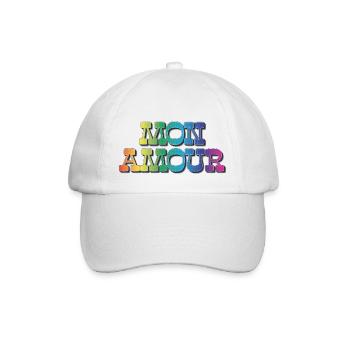 Mon Amour - Baseballkappe - Weiß/Weiß - Vorne