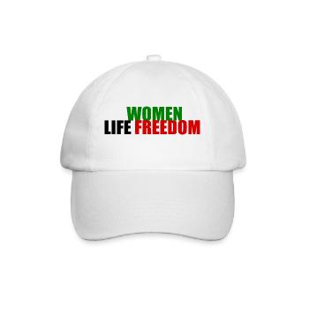 Women life freedom - Baseballkappe - Weiß/Weiß - Vorne