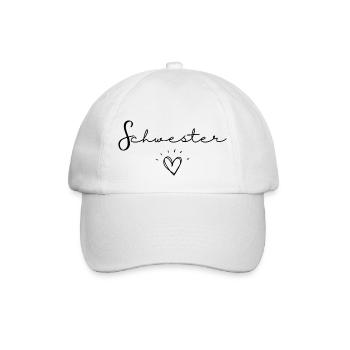schwester - Baseballkappe - Weiß/Weiß - Vorne