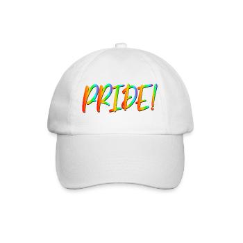 SCHRIFTZUG PRIDE - LGBTQ COMMUNITY - Baseballkappe - Weiß/Weiß - Vorne