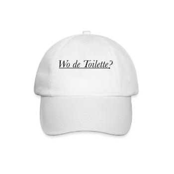 Eau de Toilette - Wo de Toilette? - Baseballkappe - Weiß/Weiß - Vorne