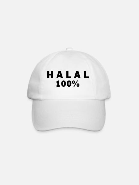 Halal حلال - Baseballkappe - Weiß/Weiß