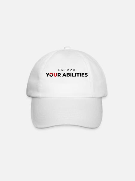 Unlock your Abilities Premium - Baseballkappe - Weiß/Weiß