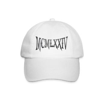 MCMLXXIV 1974 50. Geburtstag B-Day Geburtstagsgeschenk - Baseballkappe - Weiß/Weiß - Vorne