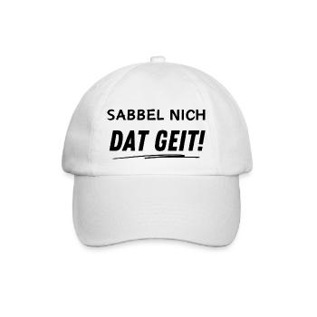 SABBEL NICH DAS GEIT! - Baseballkappe - Weiß/Weiß - Vorne