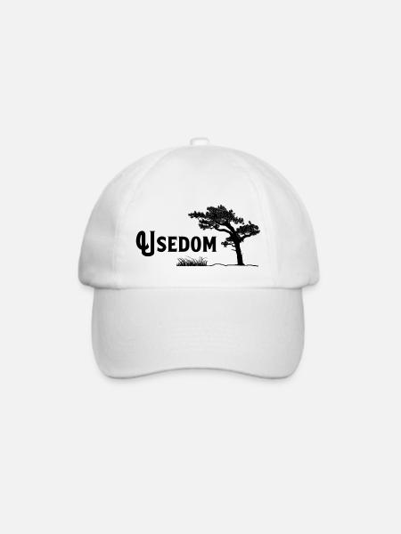 Usedom, Perle der Ostsee - Baseballkappe - Weiß/Weiß