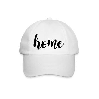 Home-Beschriftung - Baseballkappe - Weiß/Weiß - Vorne
