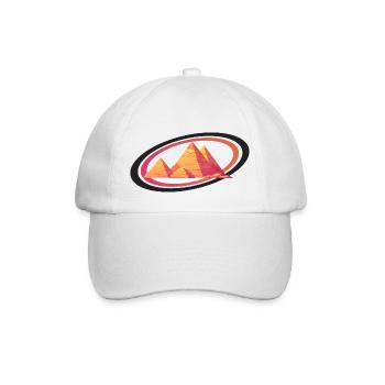 Pyramiden von Ägypten - Baseballkappe - Weiß/Weiß - Vorne