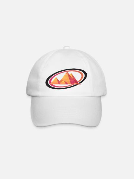 Pyramiden von Ägypten - Baseballkappe - Weiß/Weiß