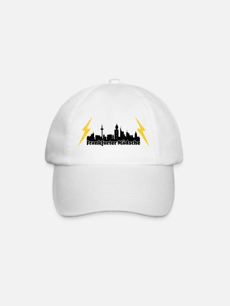 Frankfurter Maedsche ffm skyline - Baseballkappe - Weiß/Weiß