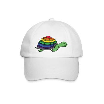 Pride Schildkröte (Schildkröt*innen Collection) - Baseballkappe - Weiß/Weiß - Vorne