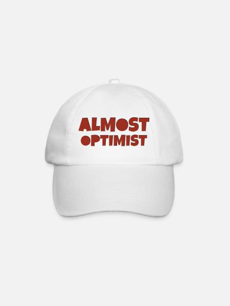 almost optimist - Baseballkappe - Weiß/Weiß