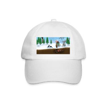Die kleine Räubertochter - Baseballkappe - Weiß/Weiß - Vorne