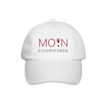 Moin Eckernförde - Baseballkappe - Weiß/Weiß - Vorne