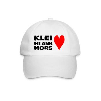Moin Anker Lieb sein Style - Küsste Liebe - Baseballkappe - Weiß/Weiß - Vorne