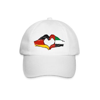 Deutschland Vereinigte Arabische Emirate Flagge - Baseballkappe - Weiß/Weiß - Vorne