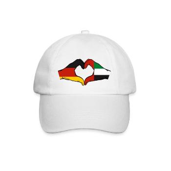 Deutschland Vereinigte Arabische Emirate Flagge - Baseballkappe - Weiß/Weiß - Vorne