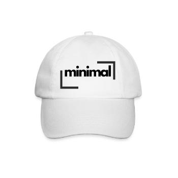 Minimal - Baseballkappe - Weiß/Weiß - Vorne