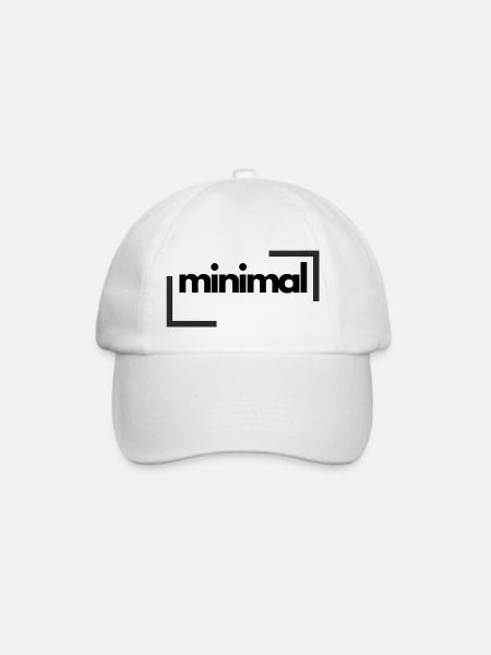Minimal - Baseballkappe - Weiß/Weiß