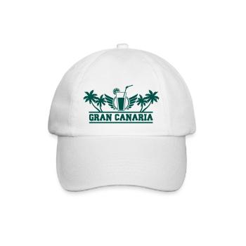 gran canaria - Baseballkappe - Weiß/Weiß - Vorne