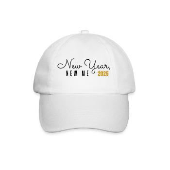New Year, New me - Baseballkappe - Weiß/Weiß - Vorne