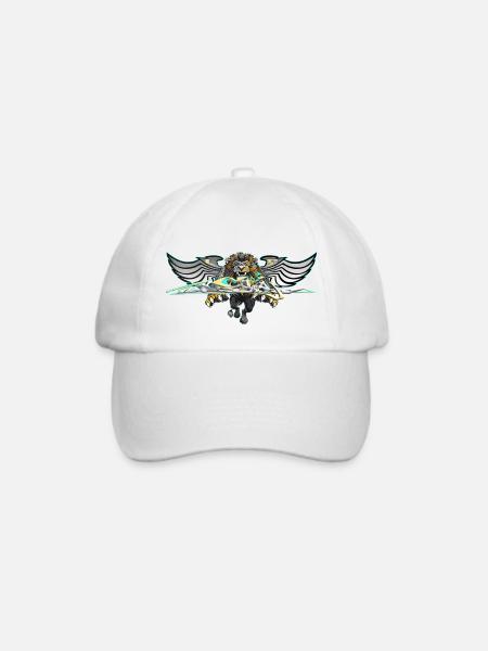 Löwe - Baseballkappe - Weiß/Weiß
