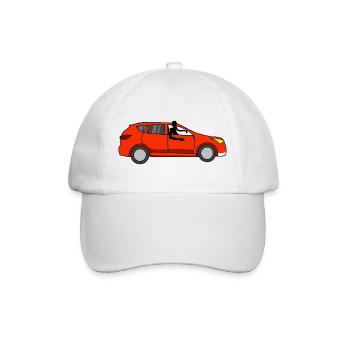 Mit dem Auto Simone - Baseballkappe - Weiß/Weiß - Vorne