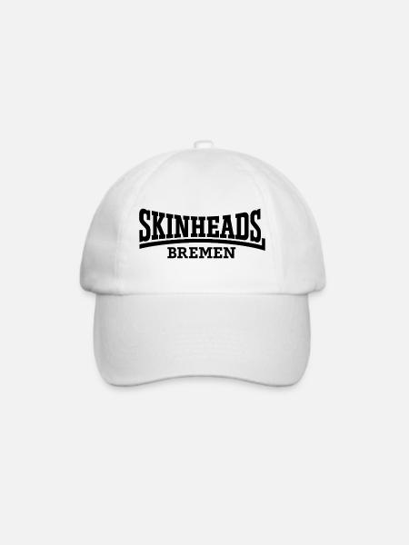 Skinheads Bremen - Baseballkappe - Weiß/Weiß