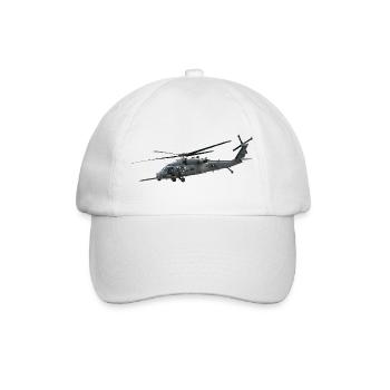 Helikopter - Baseballkappe - Weiß/Weiß - Vorne