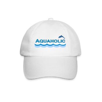 AQUAHOLIC - Baseballkappe - Weiß/Weiß - Vorne
