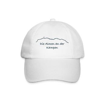 Alpenlinie über Kampen - Baseballkappe - Weiß/Weiß - Vorne