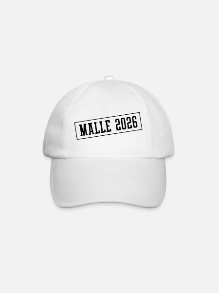 Malle 2026 - Baseballkappe - Weiß/Weiß