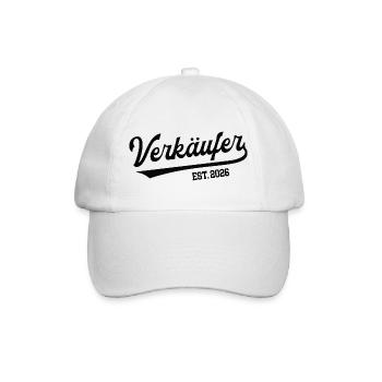 Verkäufer 2026 Beruf Verkauf Einzelhandel Handel - Baseballkappe - Weiß/Weiß - Vorne