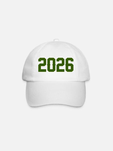 2026  - Baseballkappe - Weiß/Weiß