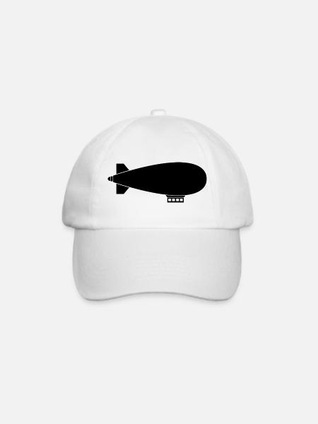 Luftschiff - Baseballkappe - Weiß/Weiß
