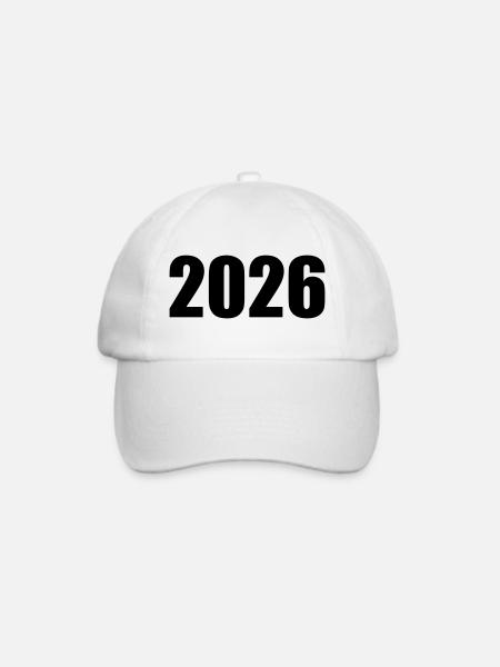 2026 - Baseballkappe - Weiß/Weiß