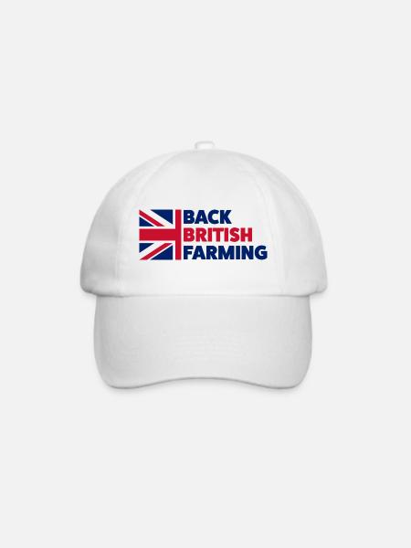 Zurück zur britischen Landwirtschaft - Baseballkappe - Weiß/Weiß