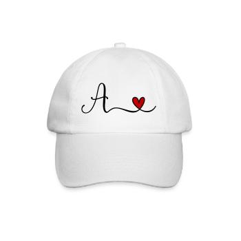 A - Baseballkappe - Weiß/Weiß - Vorne