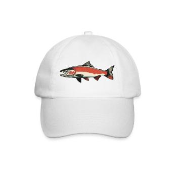 Lachse Lachs - Baseballkappe - Weiß/Weiß - Vorne