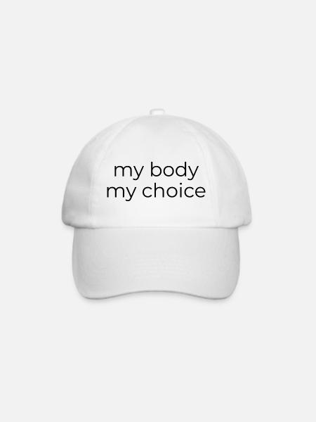 My body - My choice - Baseballkappe - Weiß/Weiß