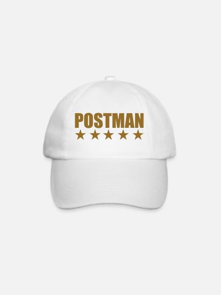 Fünf-Sterne-Postbote, professioneller Postbote - Baseballkappe - Weiß/Weiß
