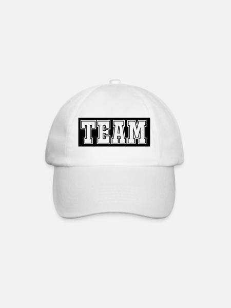 team - Baseballkappe - Weiß/Weiß