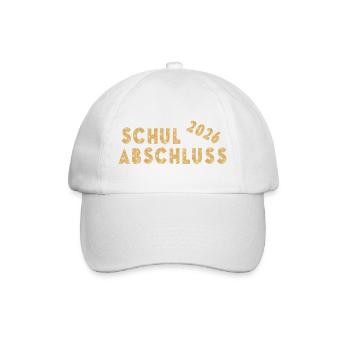 Schulabschluss 2026 - Baseballkappe - Weiß/Weiß - Vorne