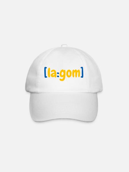 [la:gom] - Baseballkappe - Weiß/Weiß