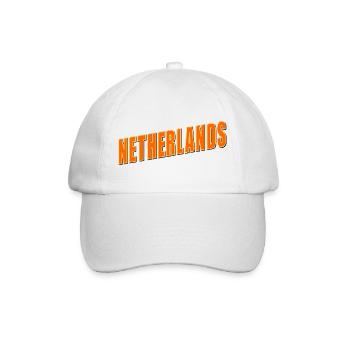 Niederlande - Baseballkappe - Weiß/Weiß - Vorne