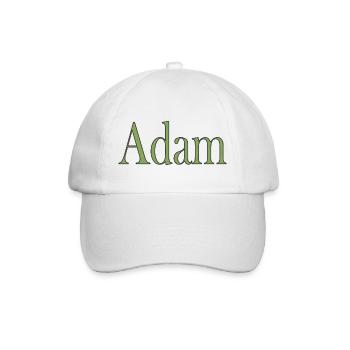 Adam - Baseballkappe - Weiß/Weiß - Vorne