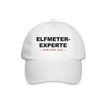 Elfmeter Experte Sofa - Baseballkappe - Weiß/Weiß - Vorne